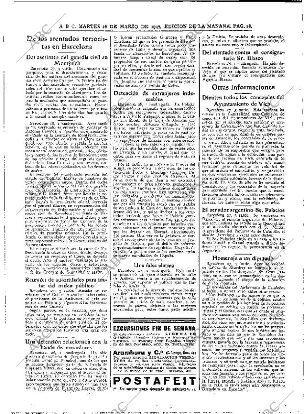 ABC MADRID 28-03-1933 página 28