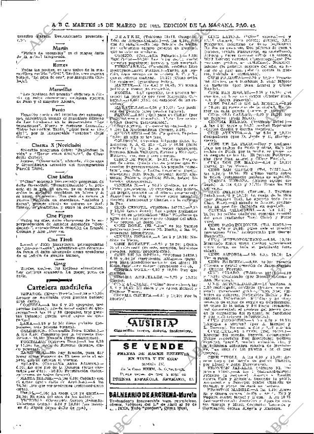 ABC MADRID 28-03-1933 página 45