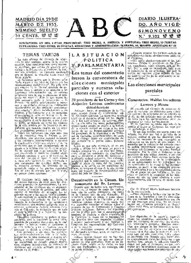 ABC MADRID 29-03-1933 página 15