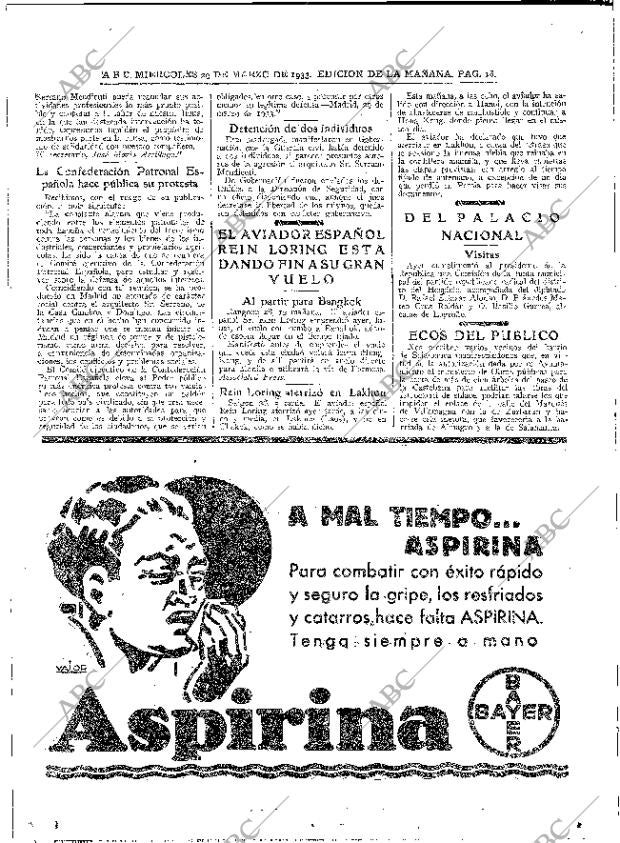 ABC MADRID 29-03-1933 página 18