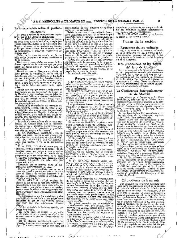 ABC MADRID 29-03-1933 página 20