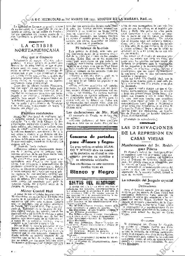 ABC MADRID 29-03-1933 página 21