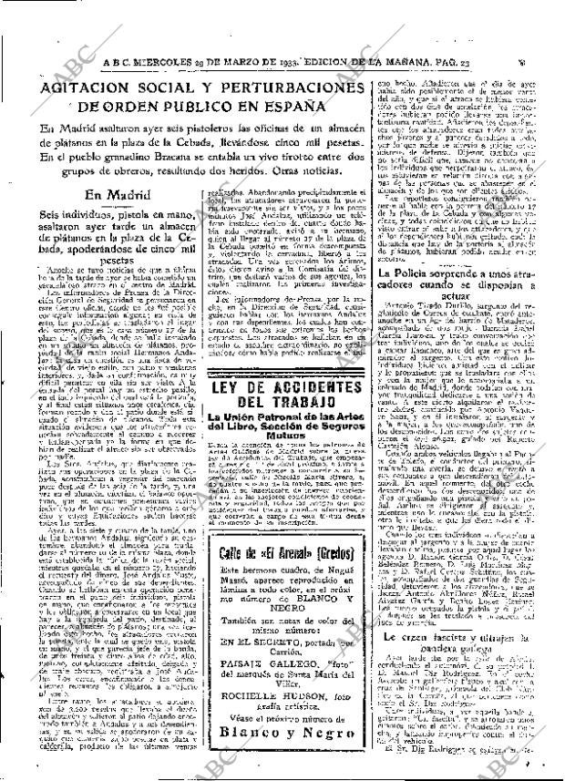 ABC MADRID 29-03-1933 página 23