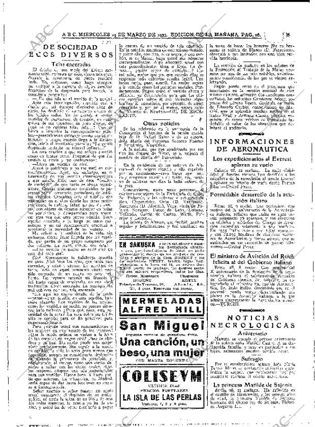 ABC MADRID 29-03-1933 página 26
