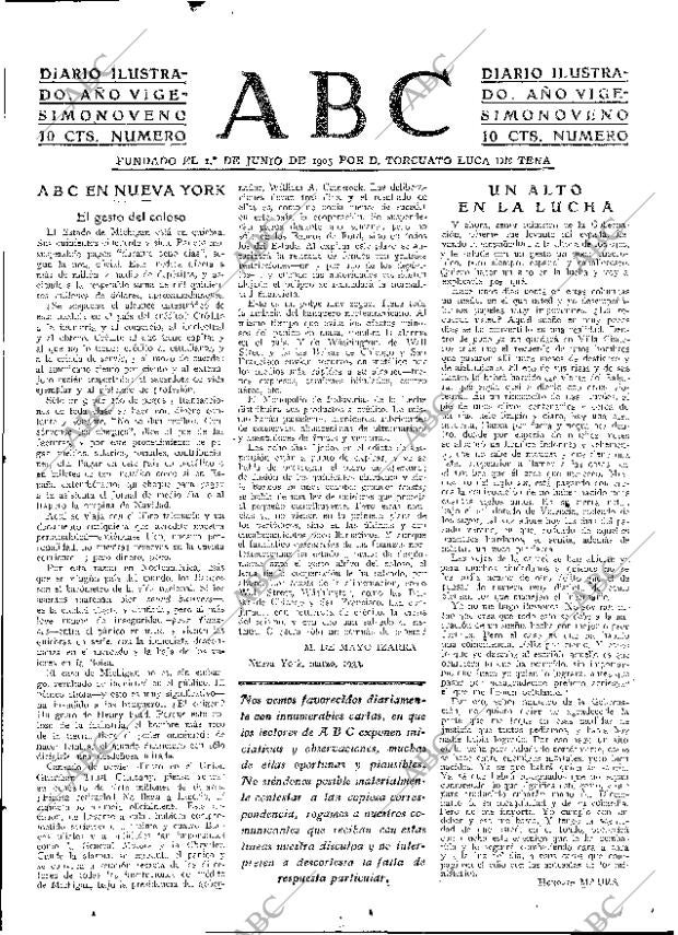 ABC MADRID 29-03-1933 página 3