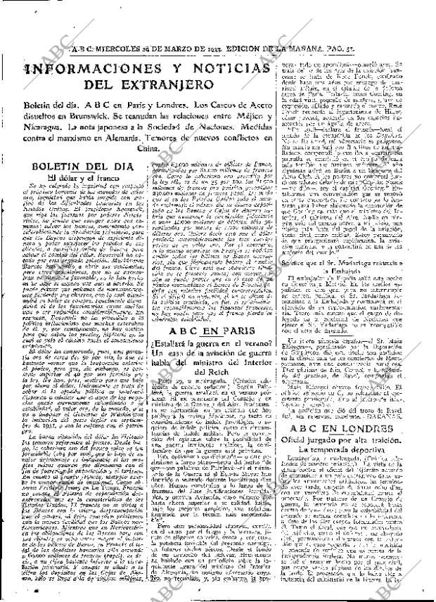 ABC MADRID 29-03-1933 página 31