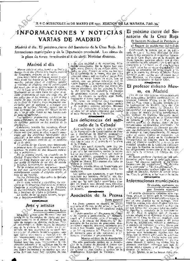 ABC MADRID 29-03-1933 página 35