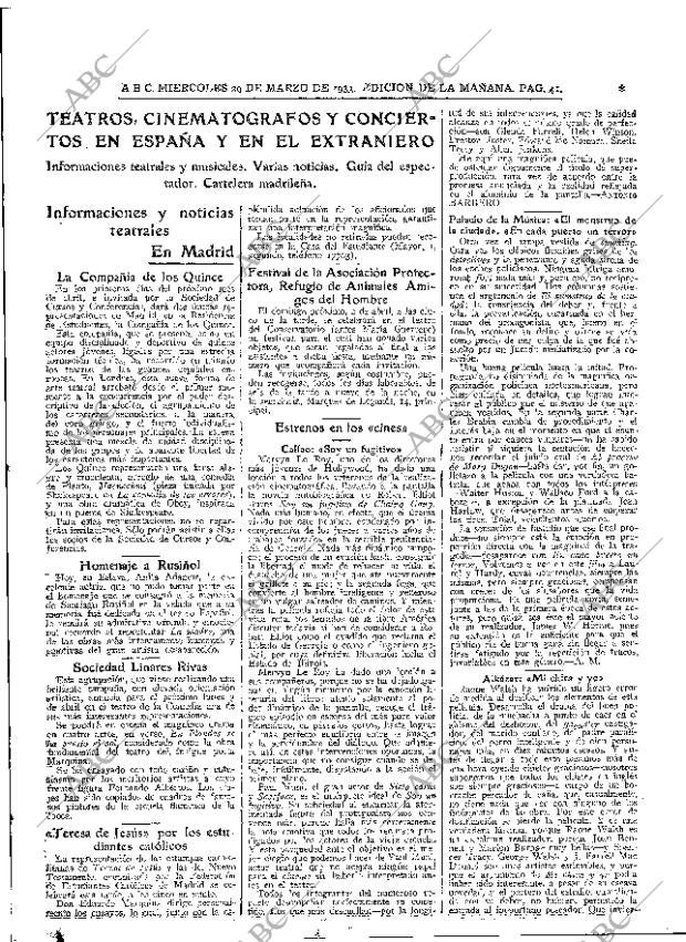 ABC MADRID 29-03-1933 página 41