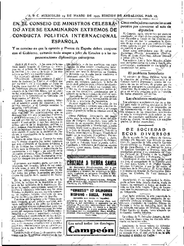 ABC SEVILLA 29-03-1933 página 17