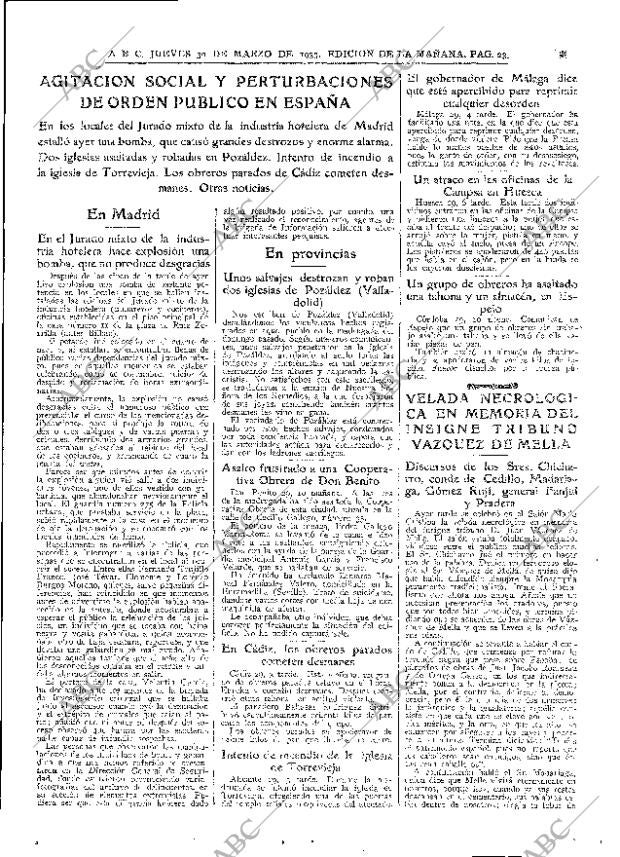 ABC MADRID 30-03-1933 página 23