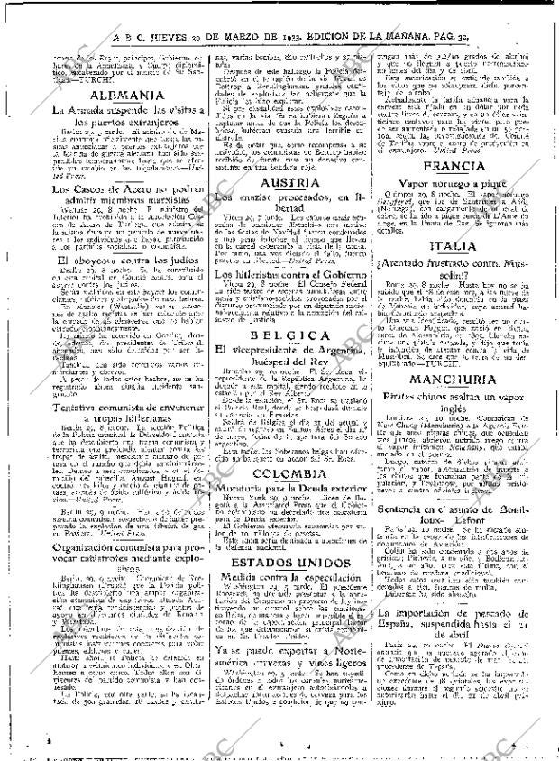 ABC MADRID 30-03-1933 página 32