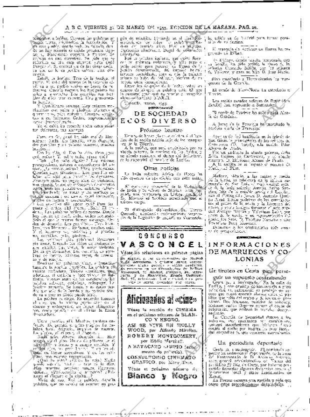 ABC MADRID 31-03-1933 página 20