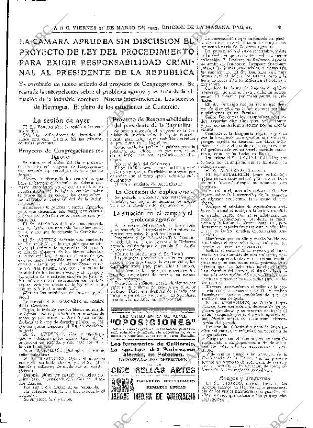 ABC MADRID 31-03-1933 página 21