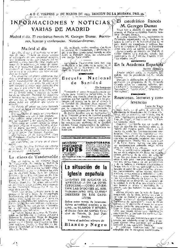 ABC MADRID 31-03-1933 página 35
