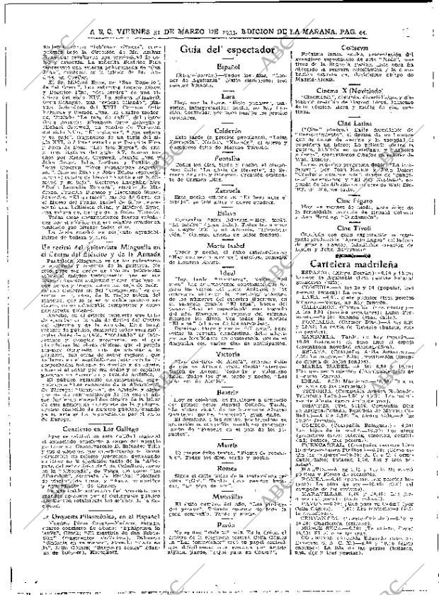 ABC MADRID 31-03-1933 página 44