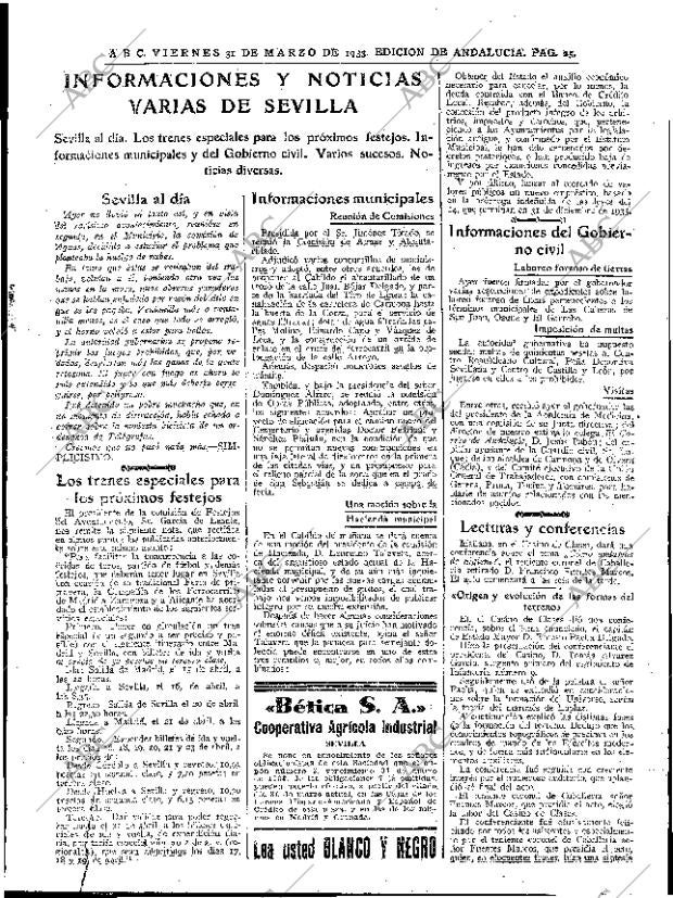 ABC SEVILLA 31-03-1933 página 25