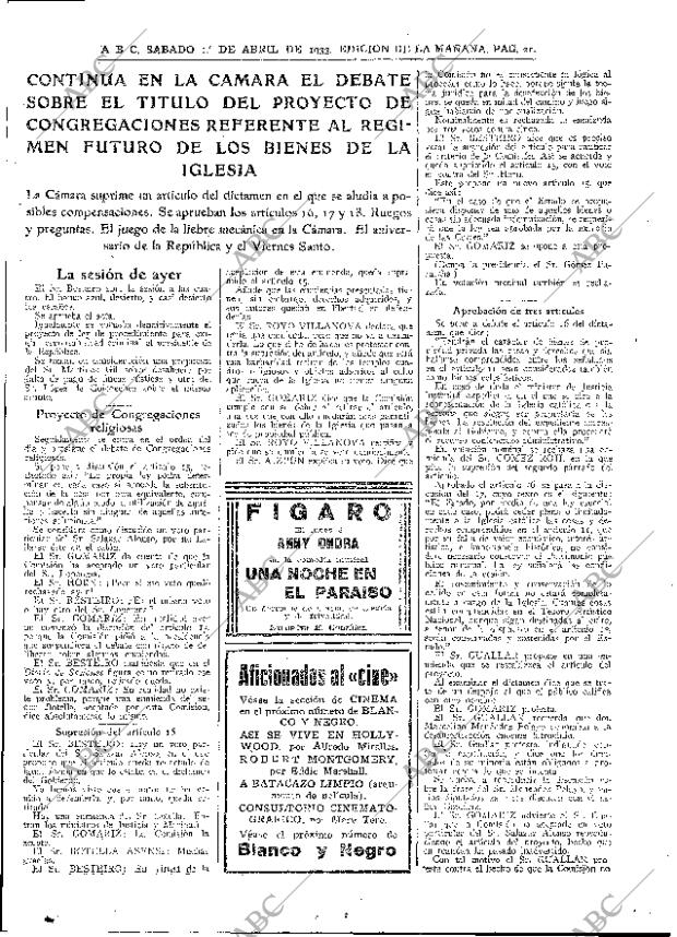 ABC MADRID 01-04-1933 página 21