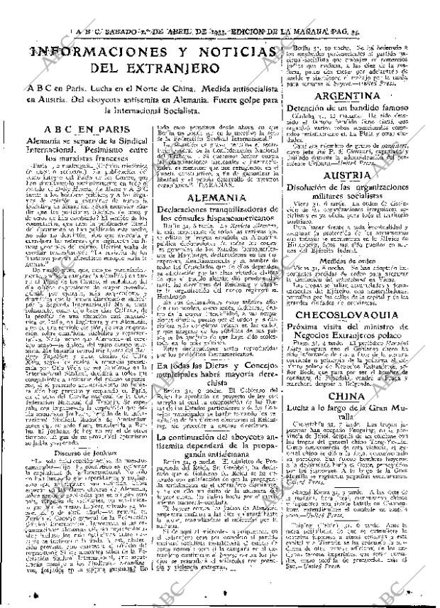 ABC MADRID 01-04-1933 página 35