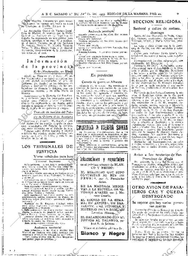 ABC MADRID 01-04-1933 página 42