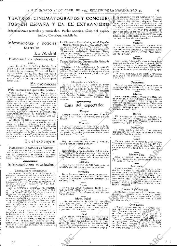 ABC MADRID 01-04-1933 página 45