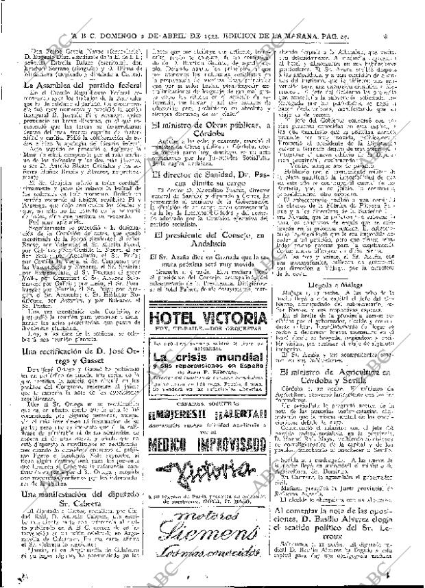 ABC MADRID 02-04-1933 página 27