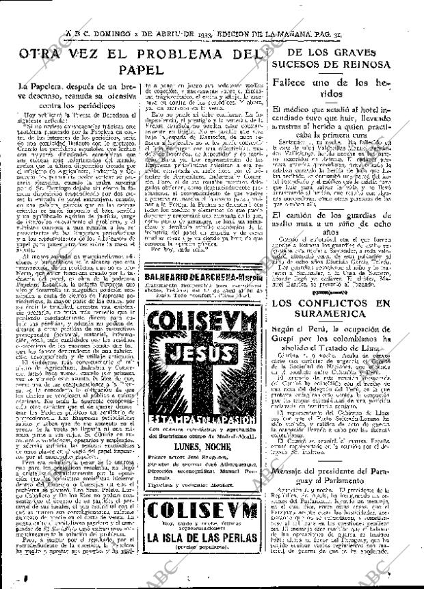 ABC MADRID 02-04-1933 página 31