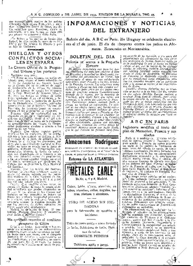 ABC MADRID 02-04-1933 página 45