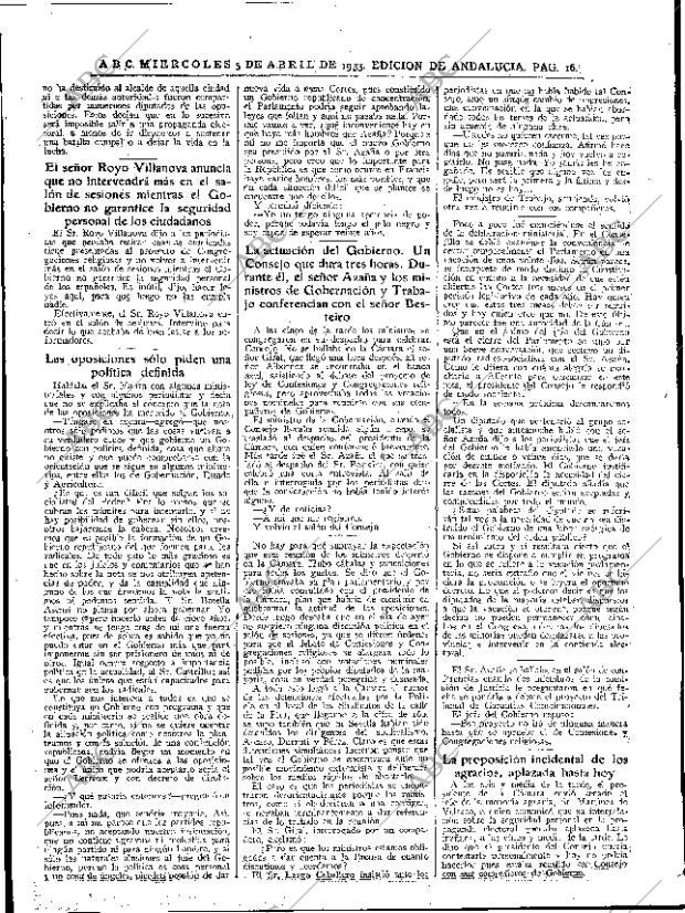 ABC SEVILLA 05-04-1933 página 16