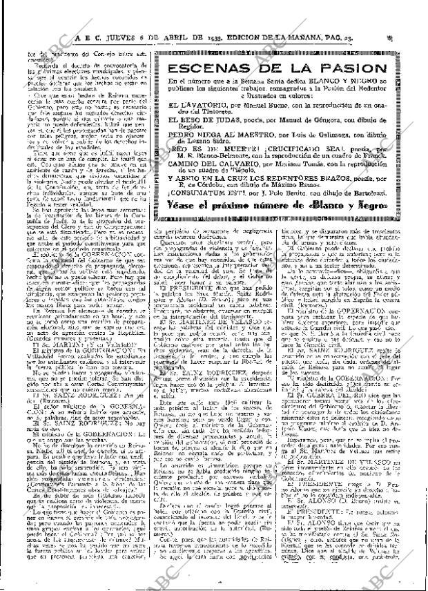 ABC MADRID 06-04-1933 página 23