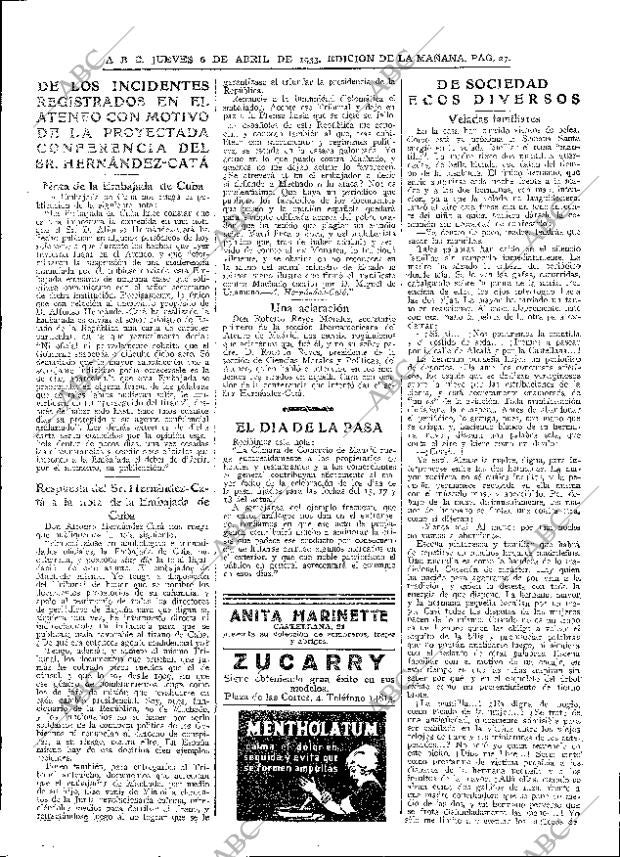 ABC MADRID 06-04-1933 página 27