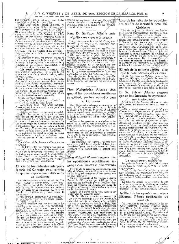 ABC MADRID 07-04-1933 página 16