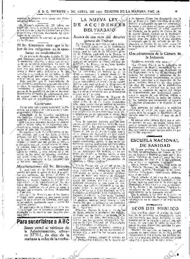ABC MADRID 07-04-1933 página 18