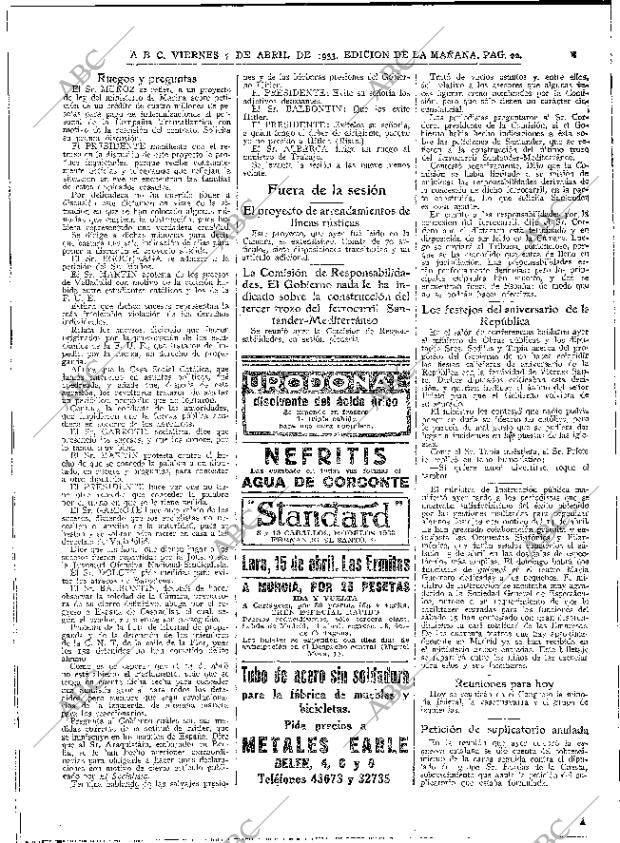 ABC MADRID 07-04-1933 página 22
