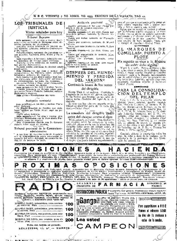 ABC MADRID 07-04-1933 página 42