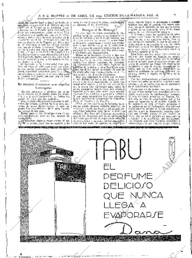 ABC MADRID 11-04-1933 página 18