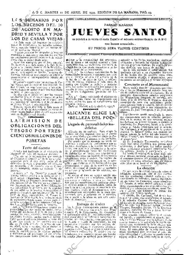 ABC MADRID 11-04-1933 página 25