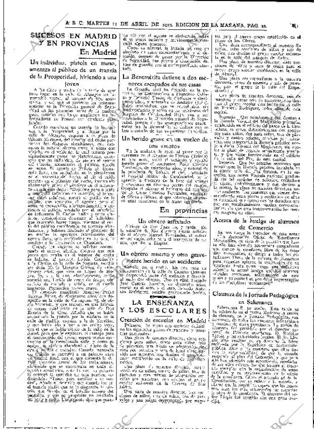 ABC MADRID 11-04-1933 página 32