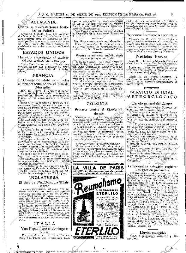ABC MADRID 11-04-1933 página 38
