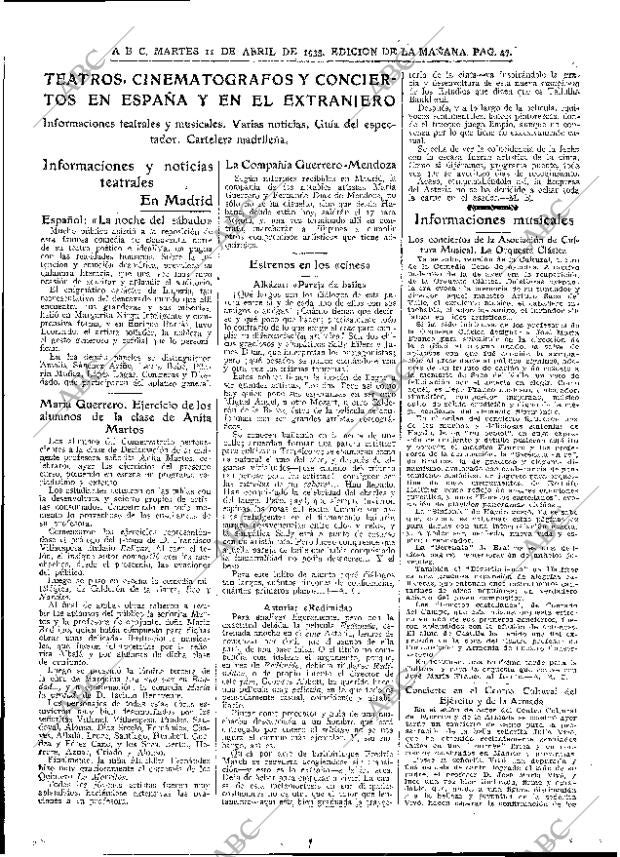 ABC MADRID 11-04-1933 página 47