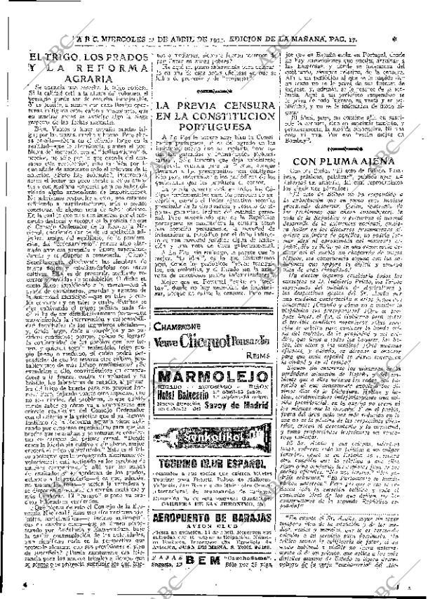 ABC MADRID 12-04-1933 página 17
