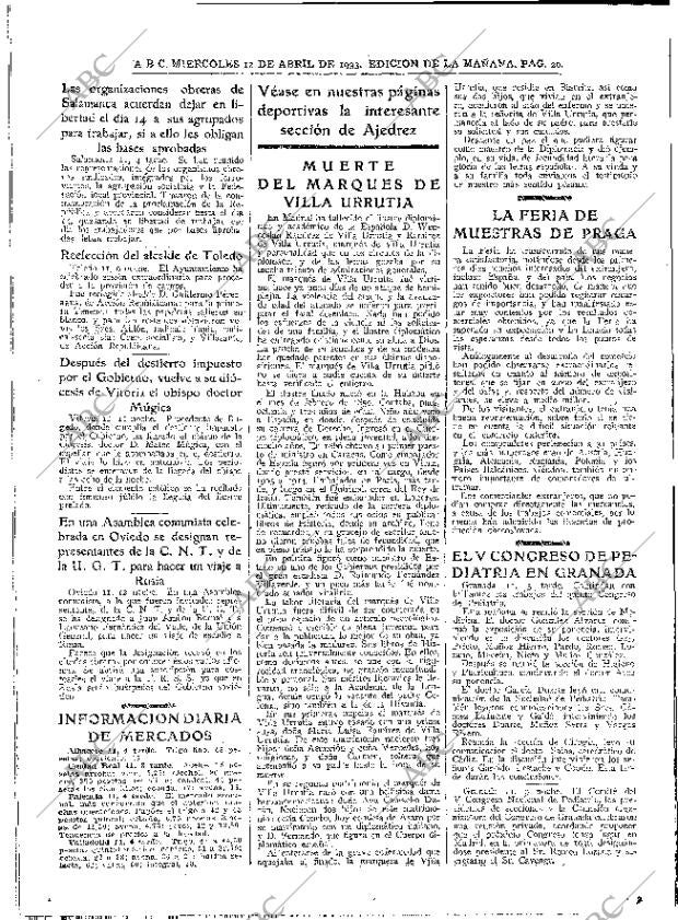 ABC MADRID 12-04-1933 página 20