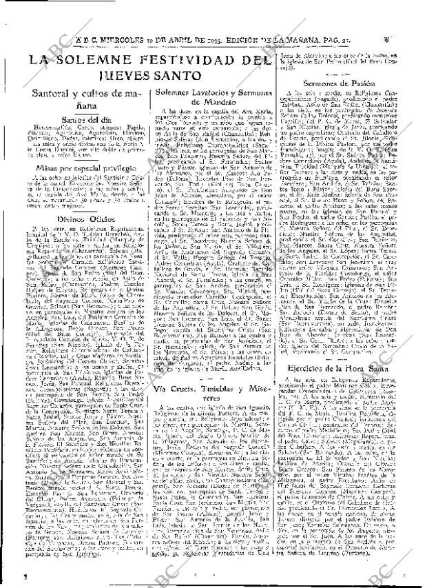 ABC MADRID 12-04-1933 página 21