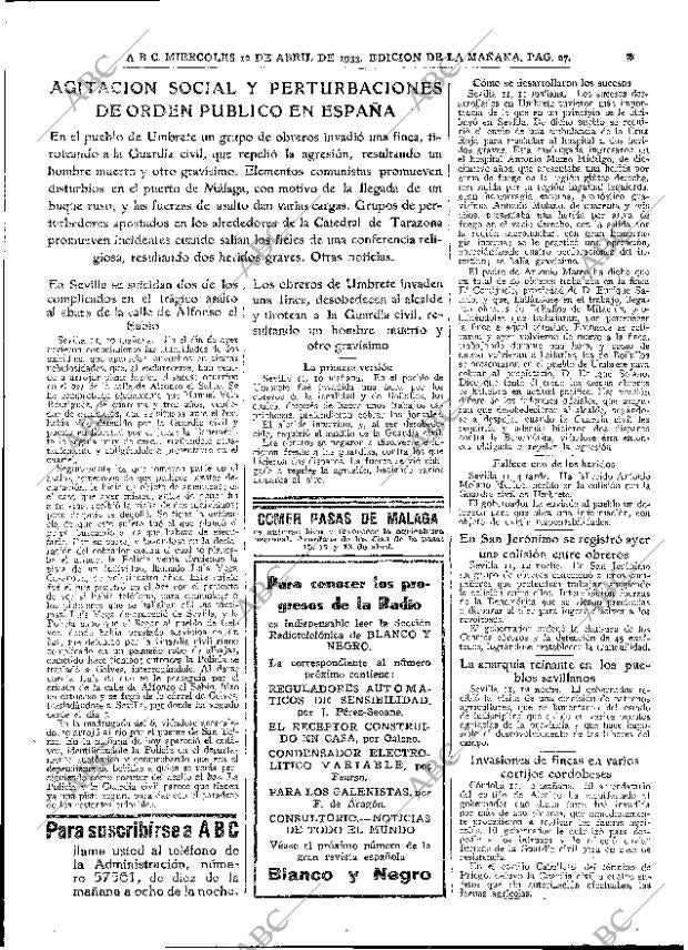 ABC MADRID 12-04-1933 página 27