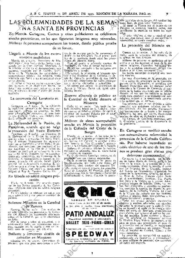 ABC MADRID 13-04-1933 página 27