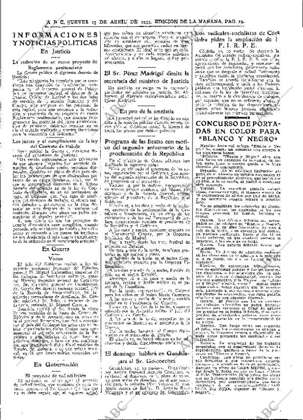 ABC MADRID 13-04-1933 página 29
