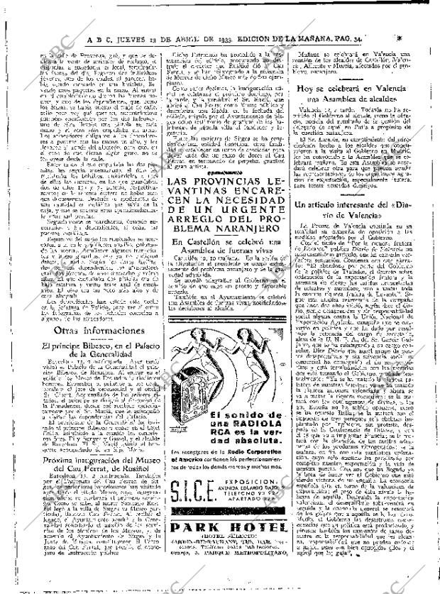 ABC MADRID 13-04-1933 página 34