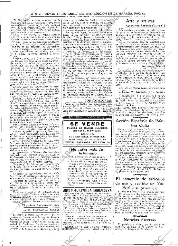ABC MADRID 13-04-1933 página 45