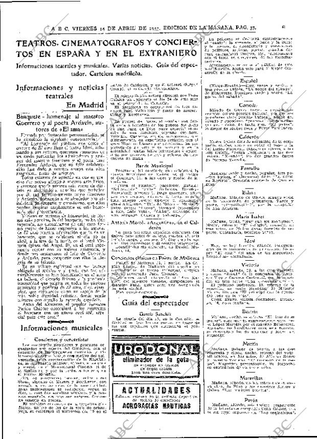 ABC MADRID 14-04-1933 página 37