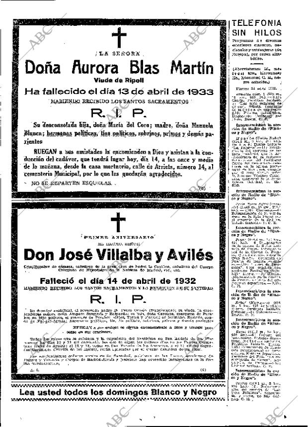 ABC MADRID 14-04-1933 página 43