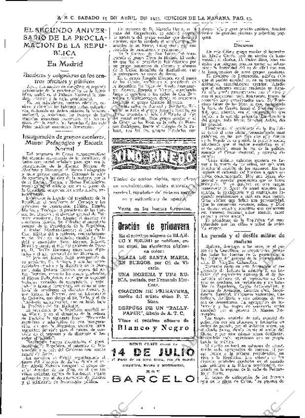 ABC MADRID 15-04-1933 página 23